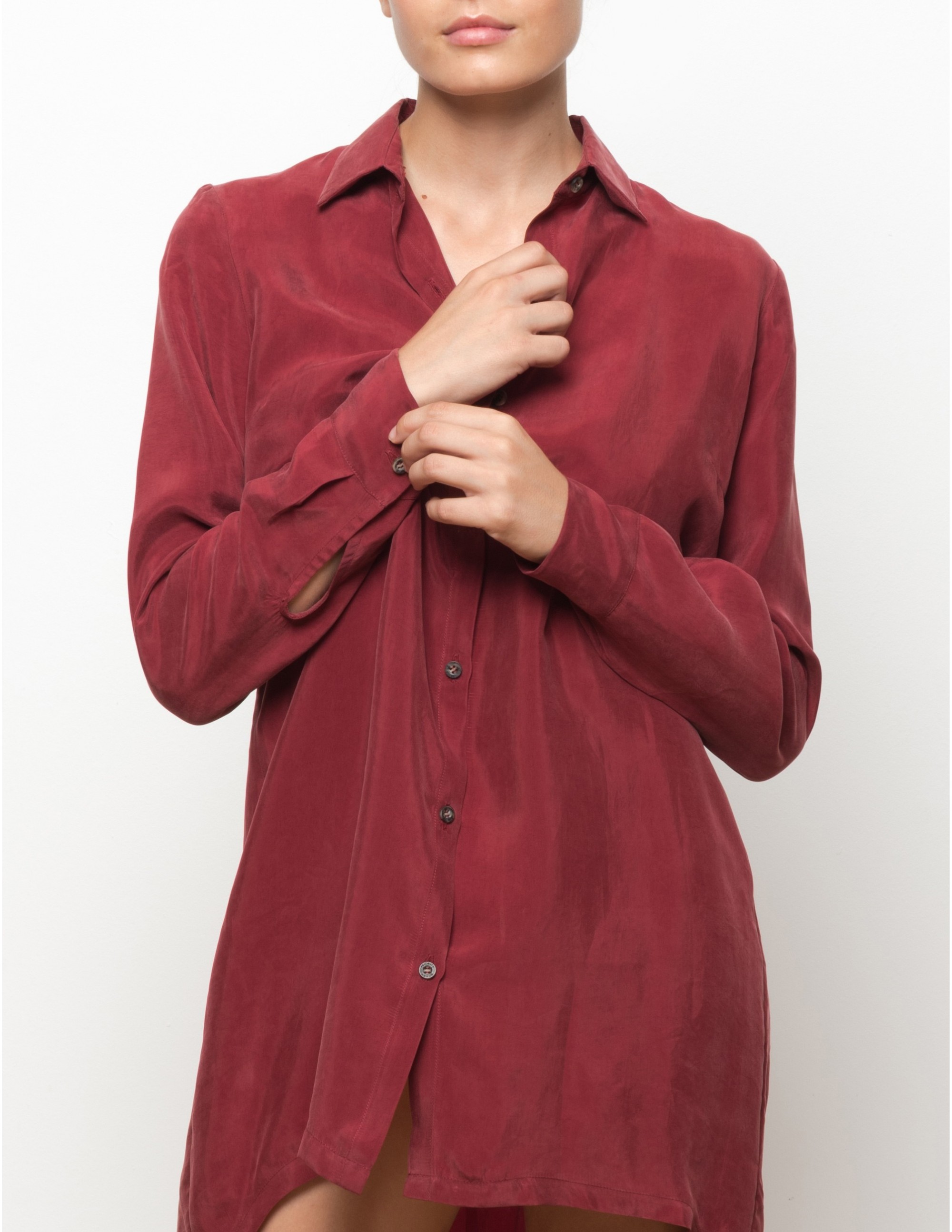 KIGO cupro long sleeves shirt - MASAAI - RESET PRIORITY
