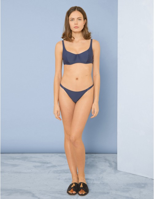 KIGO bikini top - BLU NOTTE - RESET PRIORITY